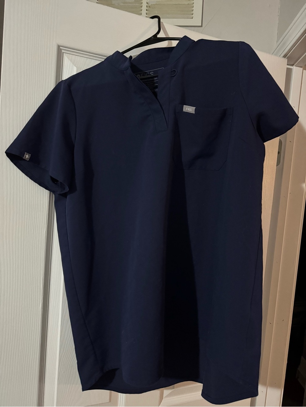 Figs Navy Blue Maternity Scrub Set